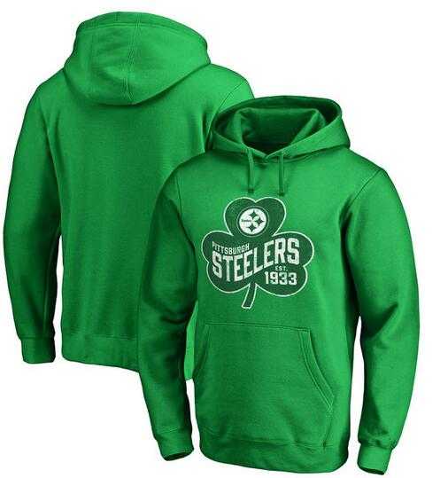 Men's Pittsburgh Steelers Pro Line by Fanatics Branded St. Patrick's Day Paddy's Pride Pullover Hoodie Kelly Green FengYun,We sell and wholesale Men's Pittsburgh Steelers Pro Line by Fanatics Branded St. Patrick's Day Paddy's Pride Pullover Hoodie Kelly Green FengYun on line form chian!